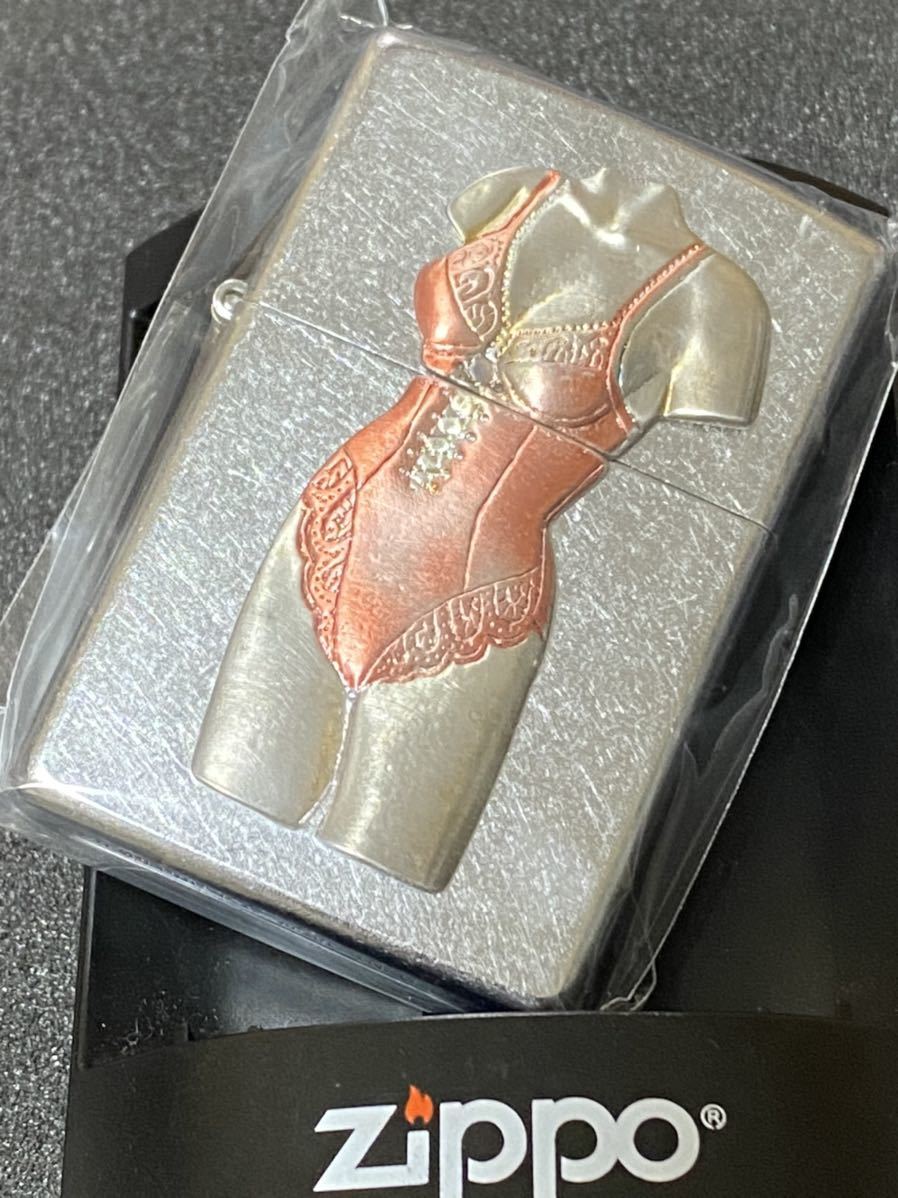 誠実】 zippo セクシー ガール 前面加工 希少モデル 2006年製