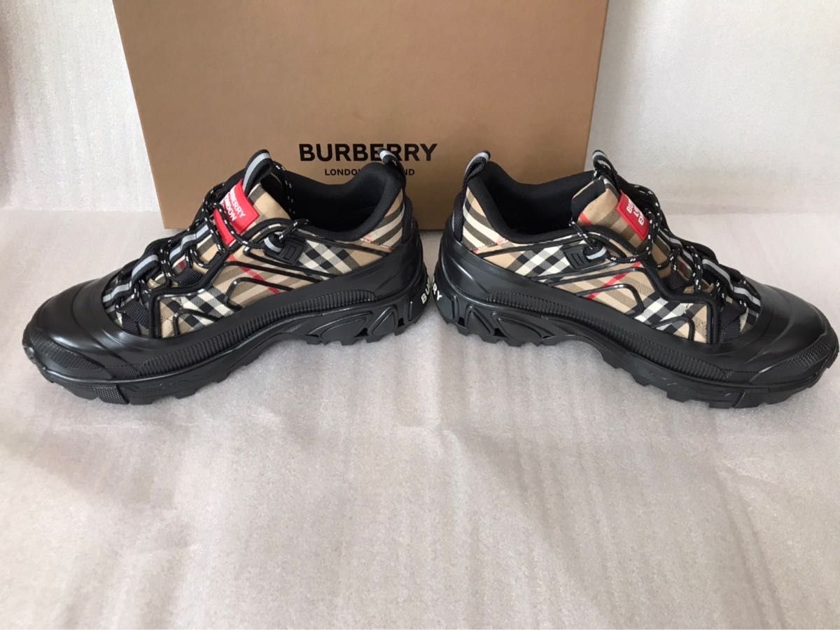 BURBERRY ヴィンテージチェック コットン アーサースニーカー