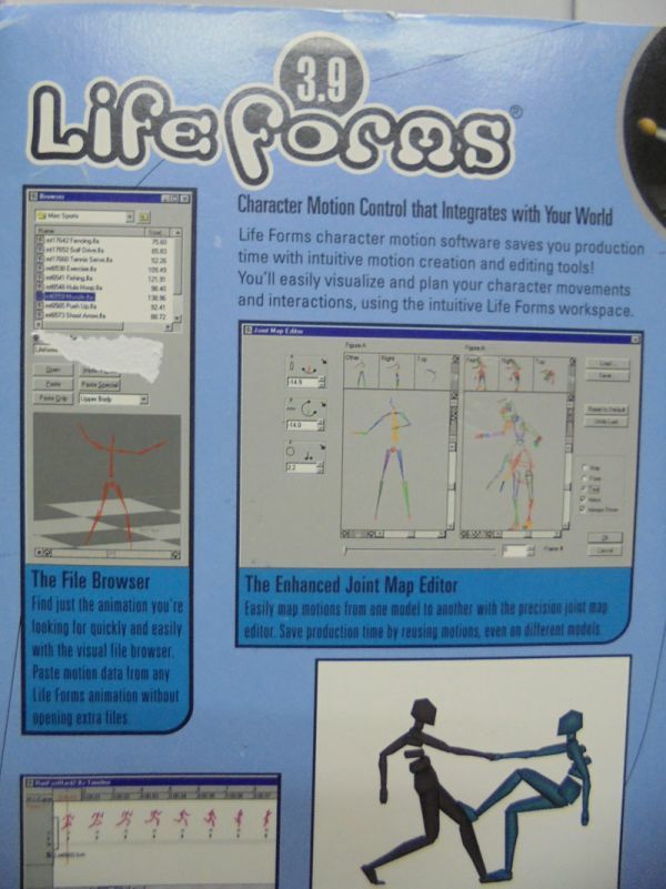 Life Forms 3.9/3D キャラクター モーション設定ツール Life Forms 3.9/3D キャラクター モーション設定ツール