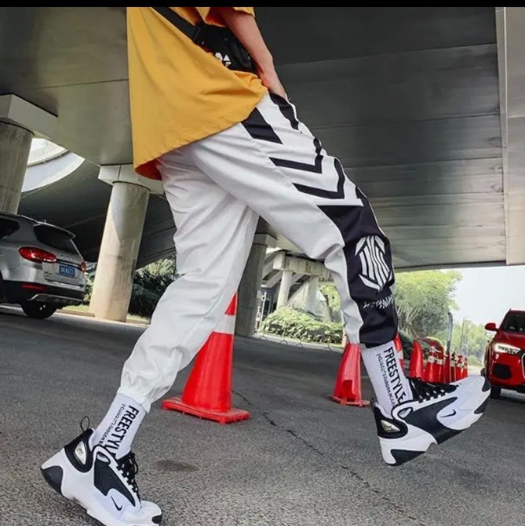 ジョガー パンツ ストリート系 XL ブラック レディース 迷彩 韓国 人気 通販