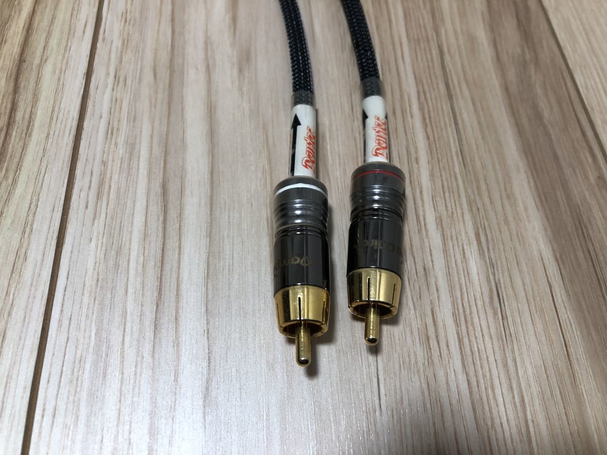 DENTEC デンテック RCAケーブル 銀単線 サウンドデン 1メートル DENTEC デンテック RCAケーブル 銀単線 サウンドデン 1メートル