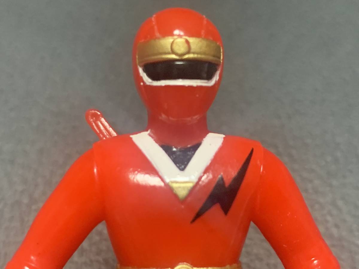 当時物 古い 忍者戦隊カクレンジャー ニンジャレッド ミニミニ ソフビ