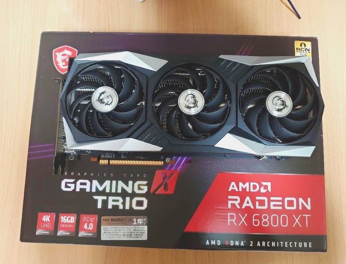 GAMING X TRIO 16GB GDDR6AMD RADEON RX 6800XT Yahoo!フリマ（旧）-