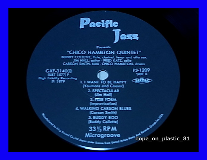 Chico Hamilton Quintet / Chico Hamilton Quintet/GFX-3140/5点以上で送料無料、10点以上で10%割引!!!/LP_画像3