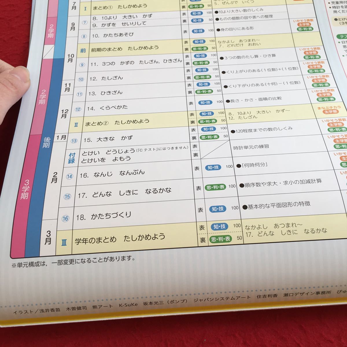 Z6-424 さんすうC 1年生 ドリル 計算 テスト プリント 予習 復習 国語 算数 理科 社会 英語 家庭科 家庭学習 非売品 新学社 タマ_画像3