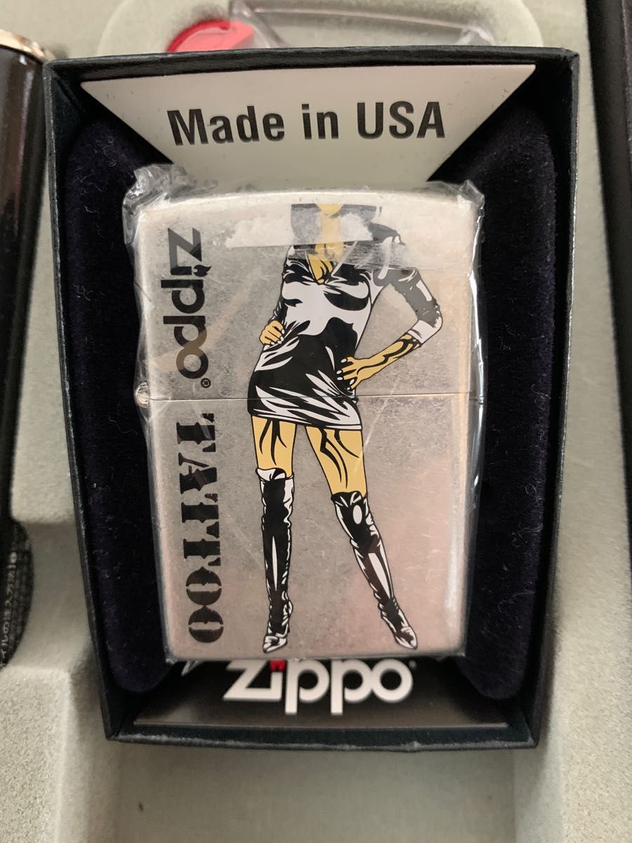 希少 zippo Sexy Tattoo Girl 新品　zippoセット未開封品