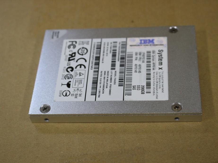 人気商品 大容量 SYSTEM X SSD 49Y6144 IBM 200GB SATA 2.5インチ 代引き可_画像5