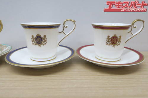 NOSTALGIE ISTANBUL ORIENT EXPRESS オリエント急行 桃山陶器 カップ＆ソーサー 5客セット 富岡店_画像2