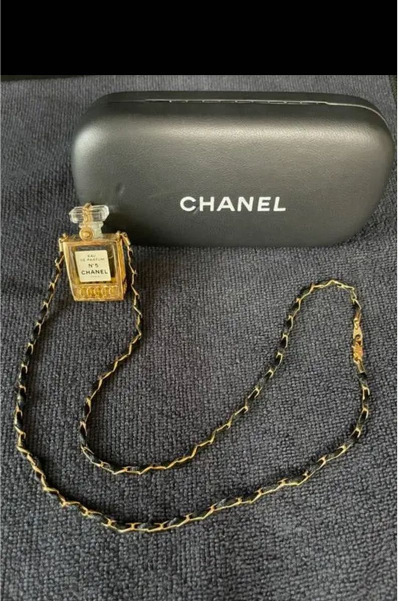 希少！激レア！vintage CHANEL チェーンネックレスN°5香水瓶ネックレス 美品 ！初代香水瓶トップチェーンネックレス