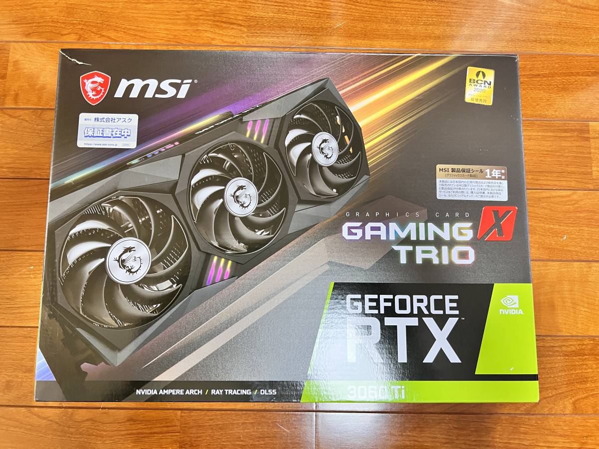 送料無料・中古美品】MSI GeForce RTX 3060Ti GAMING X TRIO 非ＬＨＲ