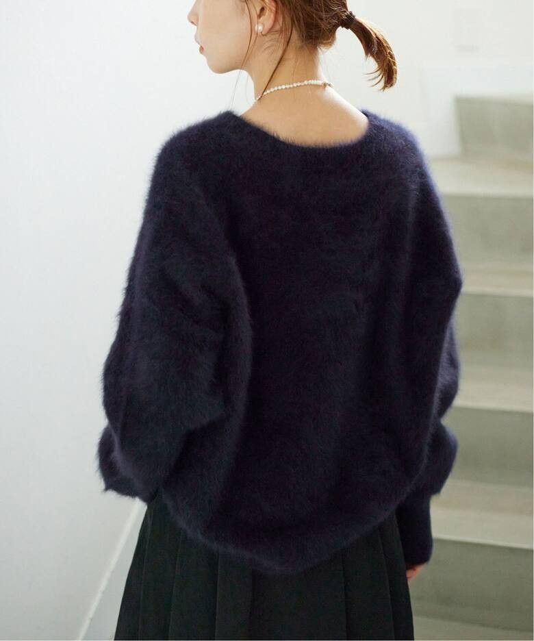 SLOBE IENA【スローブイエナ】 フォックスカシミヤプルオーバー SLOBE IENA【スローブイエナ】 フォックスカシミヤプルオーバー