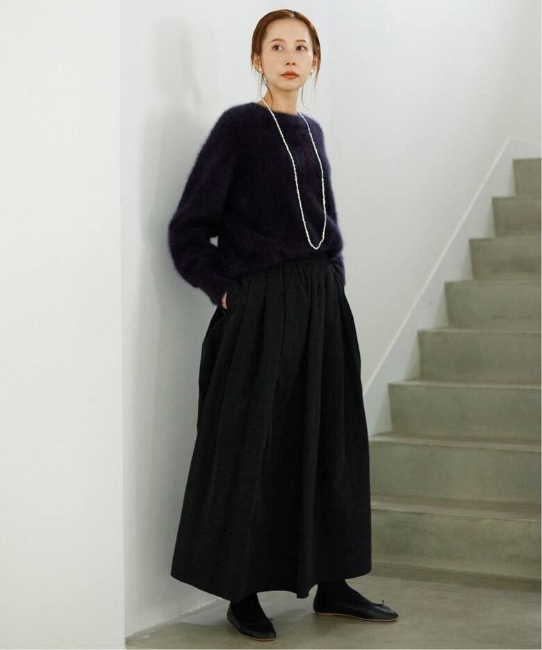 SLOBE IENA【スローブイエナ】 フォックスカシミヤプルオーバー SLOBE IENA【スローブイエナ】 フォックスカシミヤプルオーバー