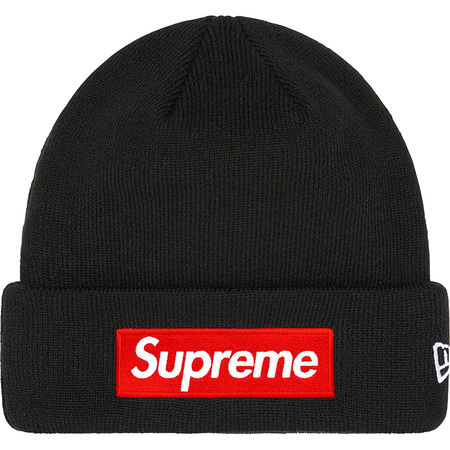 Supreme「New Era Box Logo Beanie / Black」22FW シュプリーム ニット帽子 黒 ブラック ボックスロゴ_イメージ