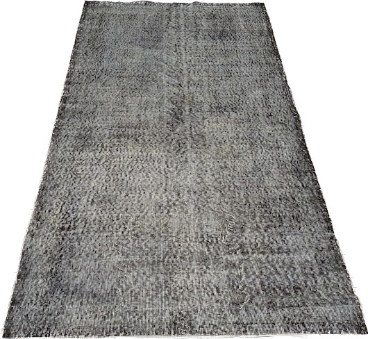 198×113cm 60s ブラック オーバーダイ ヴィンテージラグ 198×113cm 60s ブラック オーバーダイ ヴィンテージラグ