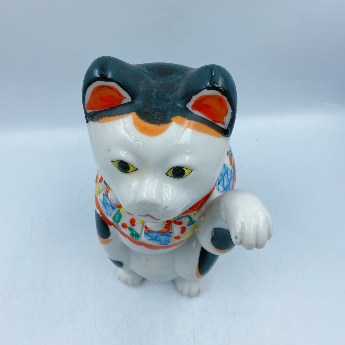 在庫一掃 置物 招き猫 加州猫寺 古瀬戸? アンティーク 招き猫 - www