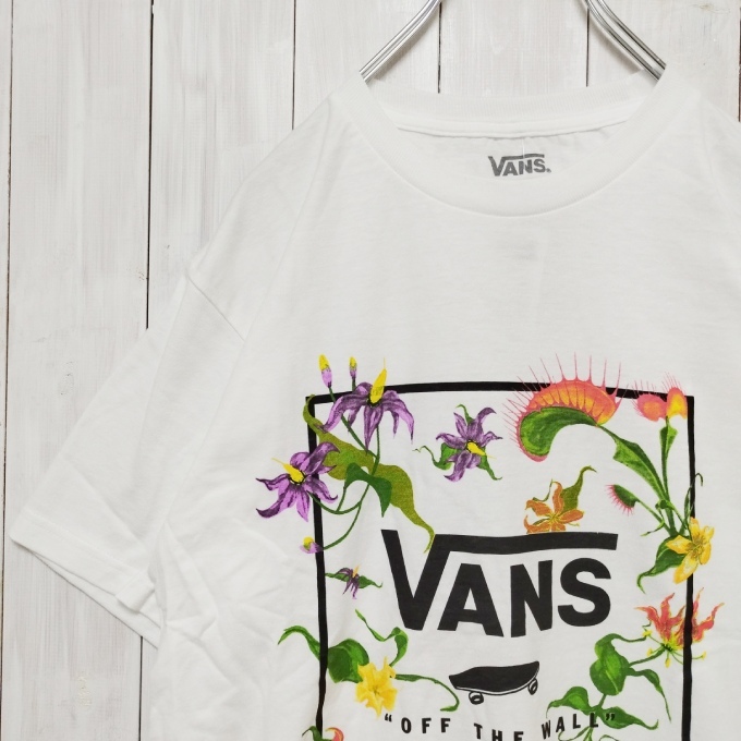 即決【新品】VANS USバンズ Tシャツ ホワイト M ★CLASSIC PRINT BOXの画像1