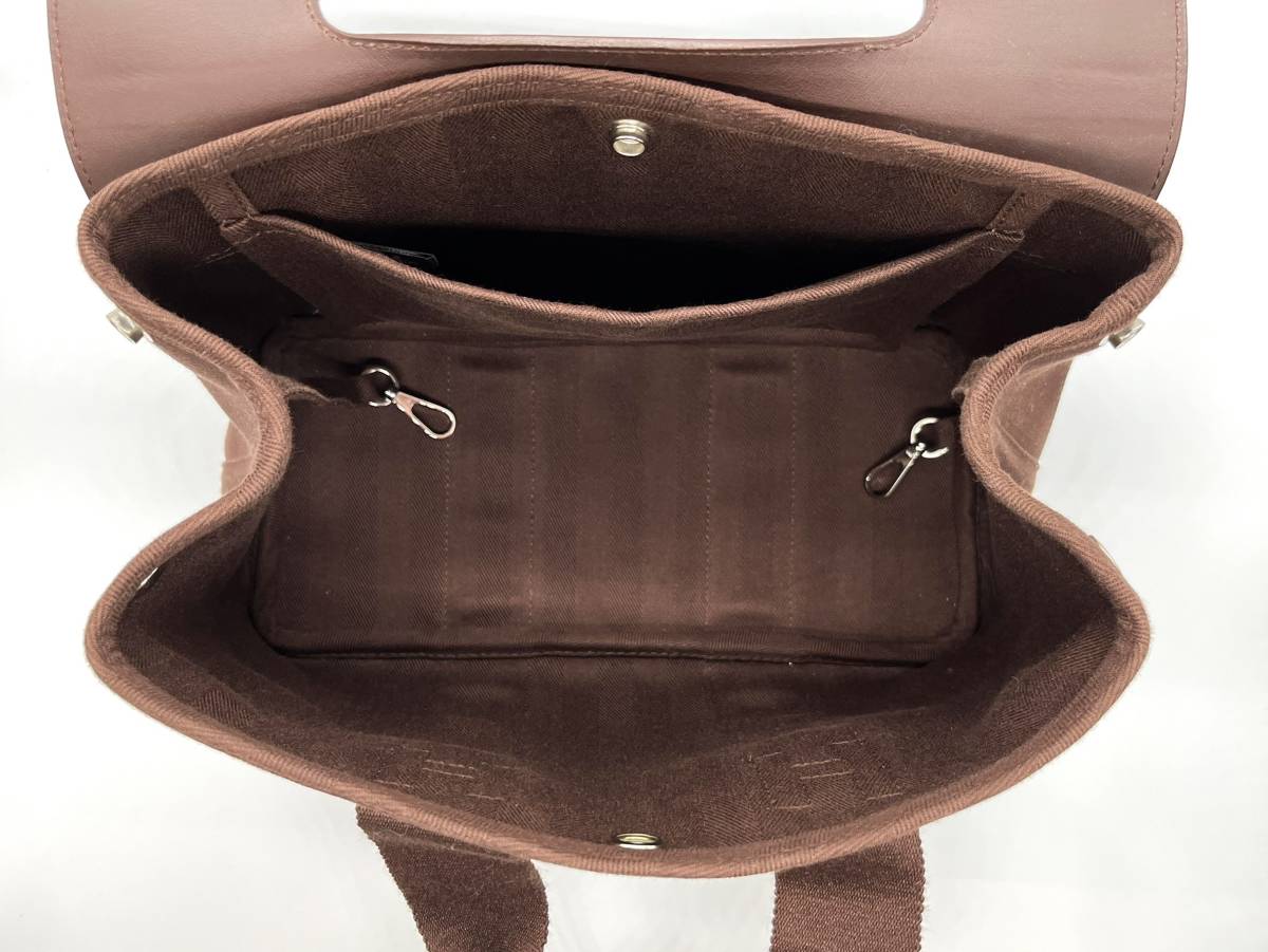 美品 HERMES エルメス ハンドバッグ ヴァルパライソ PM ブラウン