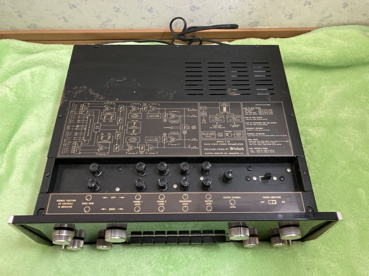 買取価格 THE MCINTOSH C28 通電のみ確認 マッキントッシュ プリアンプ