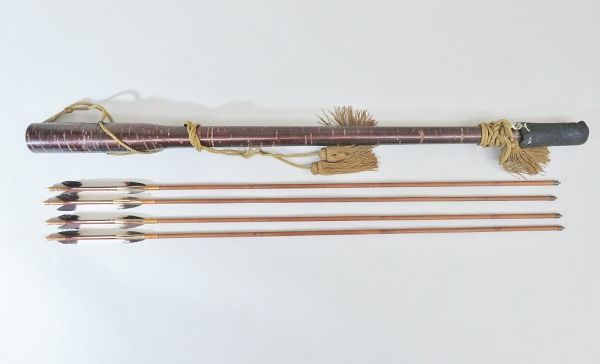 矢筒、桜皮細工(樺細工)-