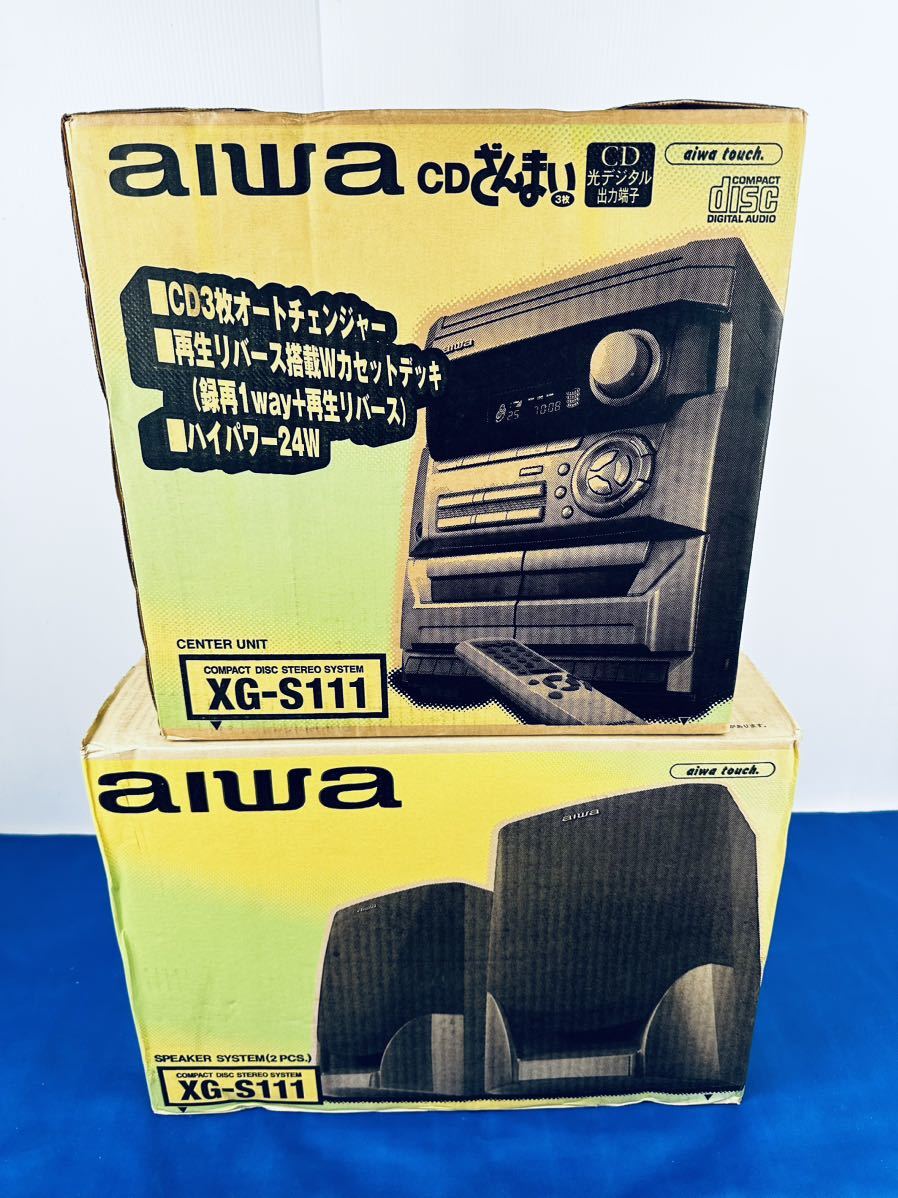 Yahoo!オークション - 奇跡の新品 AIWA ミニコンポ XG-S111 本体