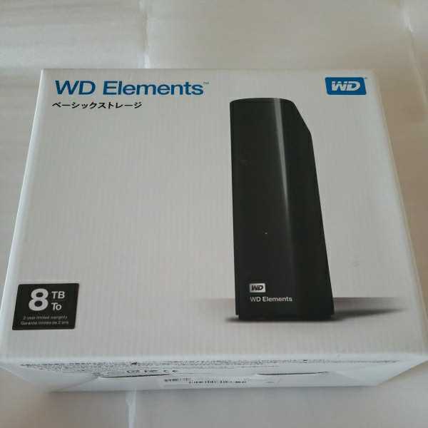 ほぼ未使用 WD HDD 8TB USB3.0 WD Elements Desktop 外付け