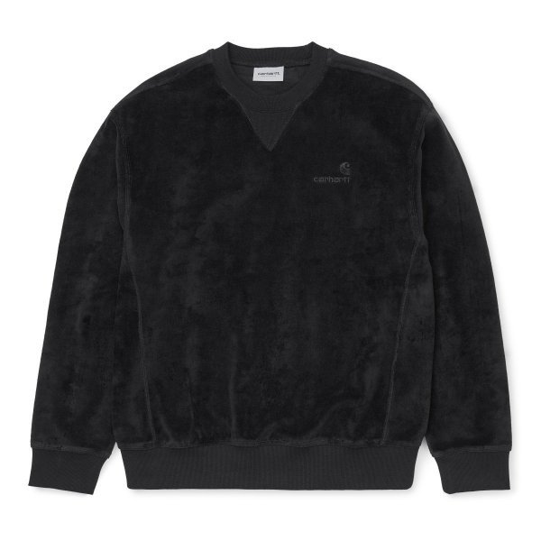 【送料込！新品】定価14,300円「CARHARTT WIP」カーハート UNITED SCRIPT SWEATSHIRT ユナイテッドスクリプトスウェットシャツ Ｌ ブラック_画像1