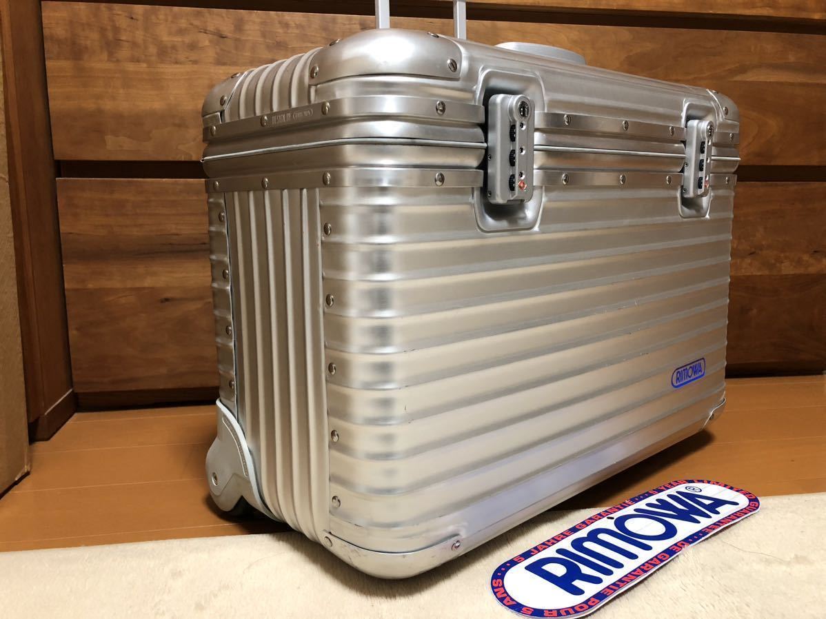 1円 スタート 廃盤 RIMOWA リモワ パイロットトローリー トパーズ ...