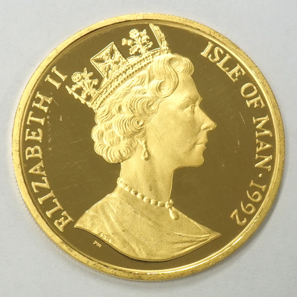 マン島　キャットコイン　1992年　シャム猫　20391195　2オンス　エリザベス2世　金貨　純金　貨幣　硬貨