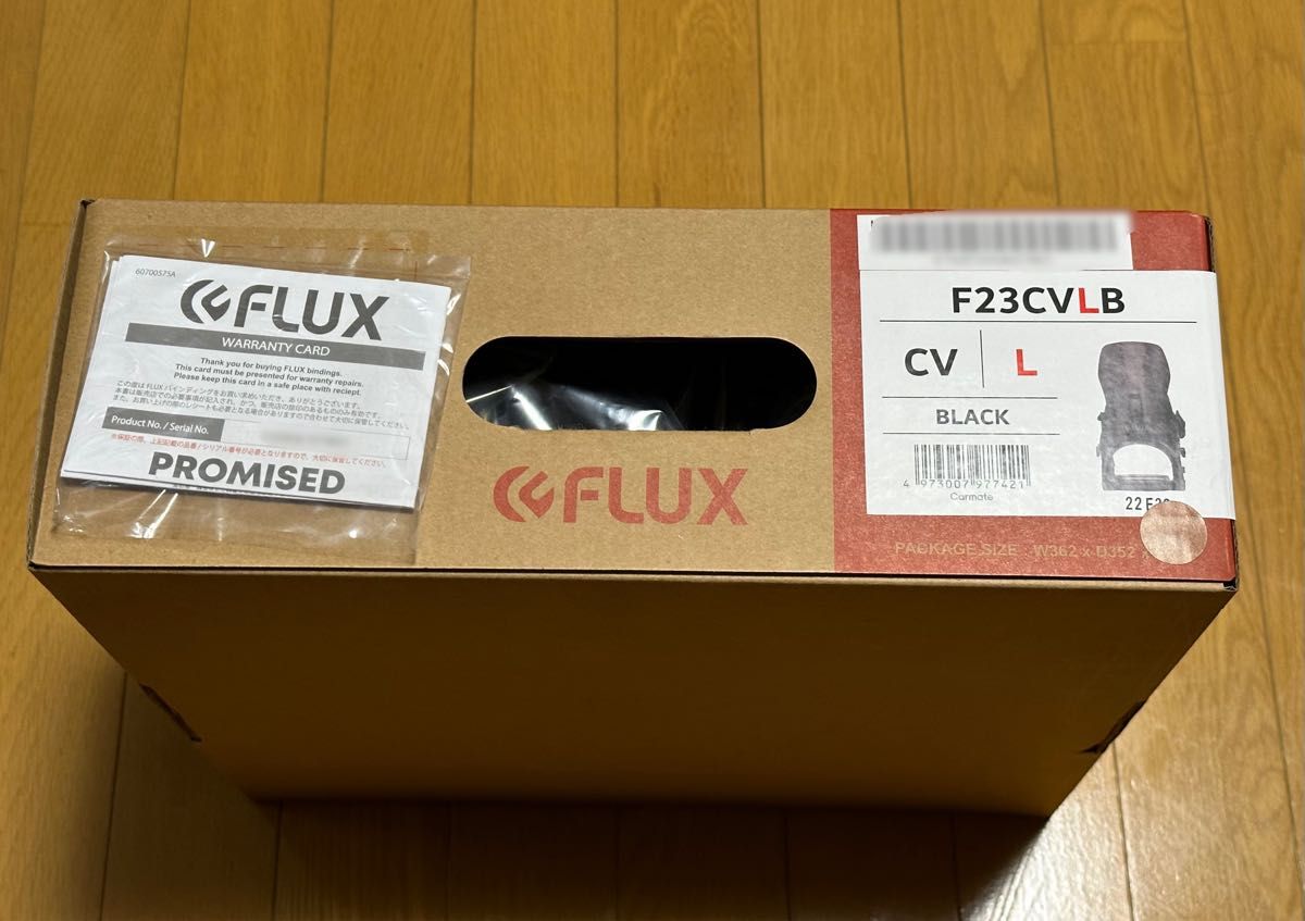 FLUX フラックス バインディング CV 2023 Lサイズ 新品未開封