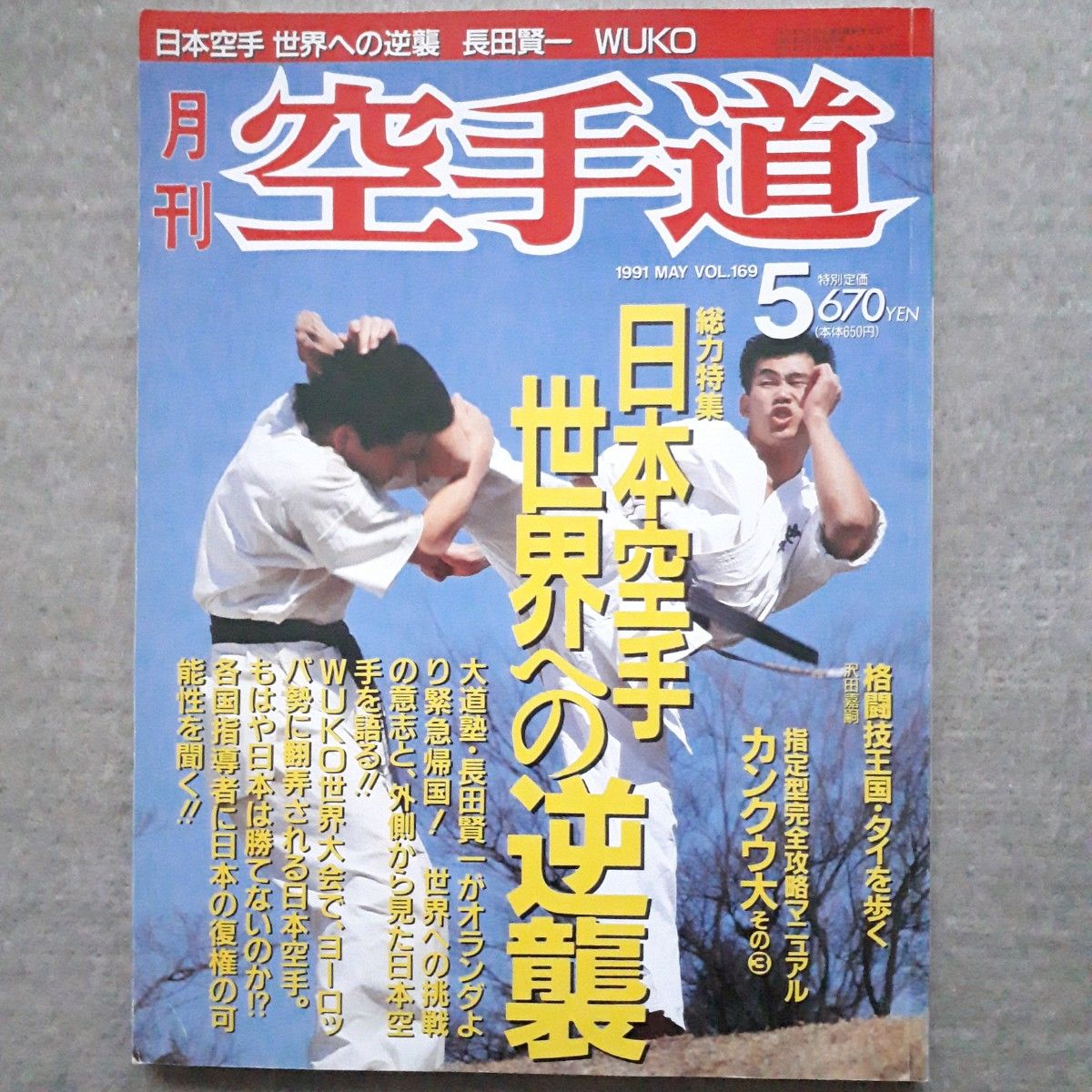 【中古品】月刊 空手道 1991年 05月号