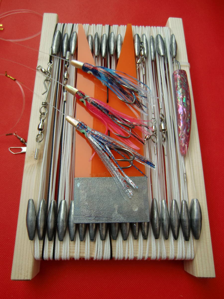 【逸品】 他では無い2役するオールマイティ仕掛け 特大錘5匁4連曳<中層~深層用> トップウォーター 【逸品】 他では無い2役するオールマイティ仕掛け 特大錘5匁4連曳<中層~深層用> トップウォーター