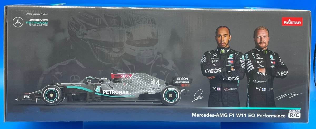 2L122R　童友社　1/18スケール　RCカー　メルセデス　AMG F1 W11 EQ　パフォーマンス　黒　デコレーションステッカー付　新品　特別価格