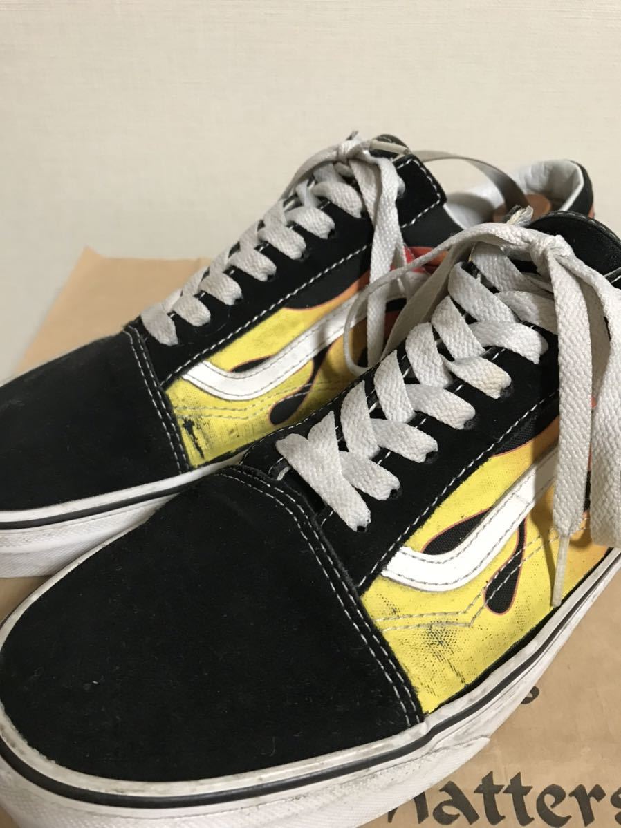 VANS old skool フレイム US10.5 オールドスクール ファイヤー パターン スニーカー バンズ xpvの画像8