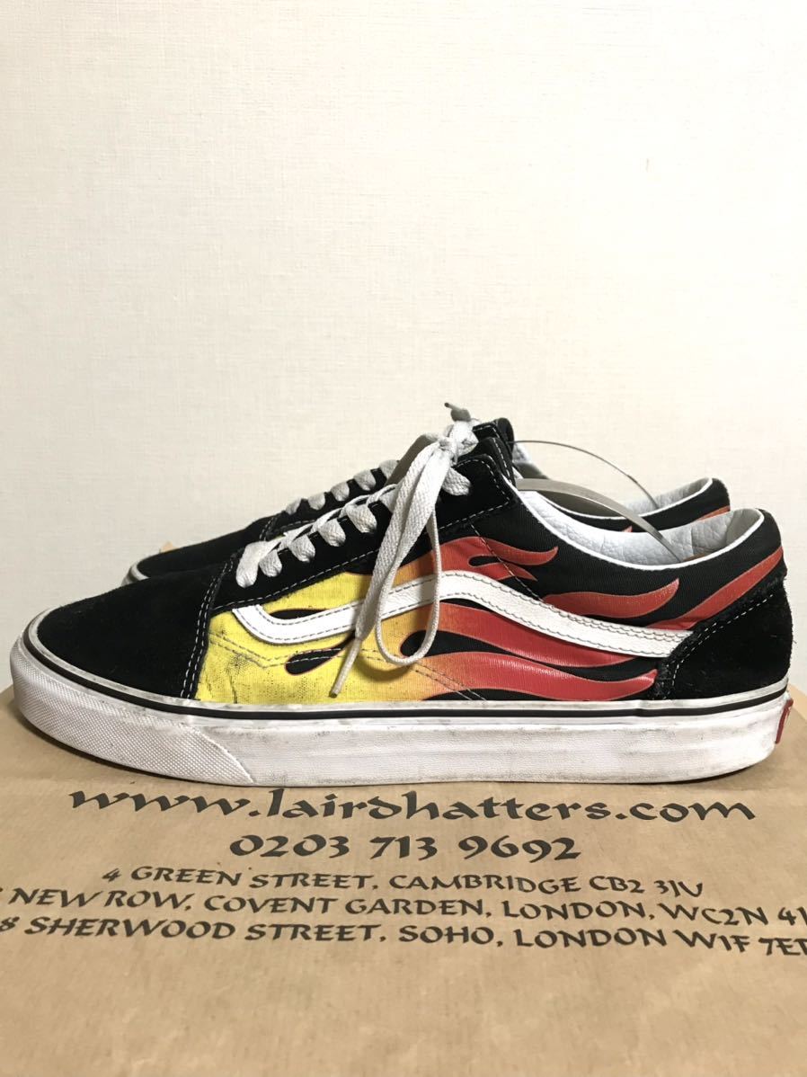 VANS old skool フレイム US10.5 オールドスクール ファイヤー パターン スニーカー バンズ xpvの画像2