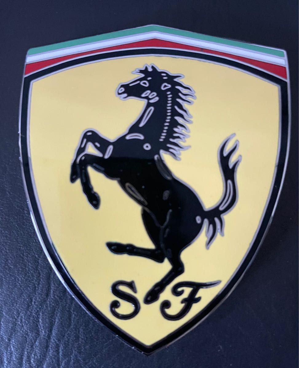 美品　純正フェラーリ Ferrari 七宝焼　サイドエンブレム　左右セット