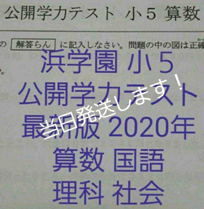 浜学園 小5 最新版 2020年 公開学力テスト 4教科|PayPayフリマ