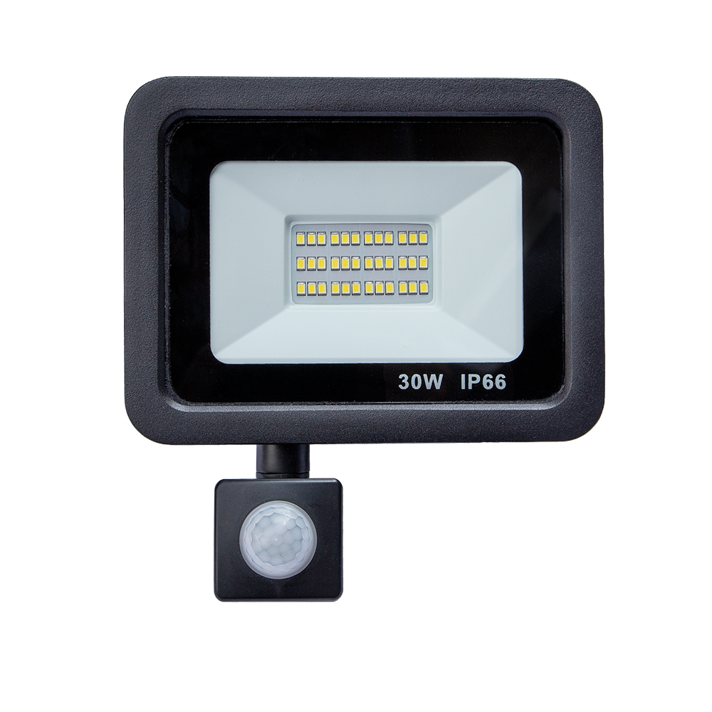 ★新品★ 30W LED センサーライト 投光器 人体センサー 人感点灯自動 PSE認証済 作業ライト 昼光色 IP66防水 屋外屋内照明