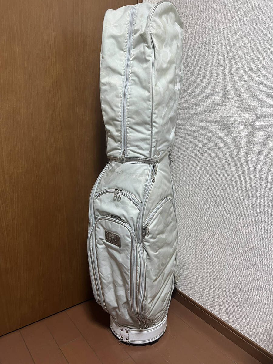 □MARK&LONA マークアンドロナ 白 カモフラ キャディバッグ 入手困難