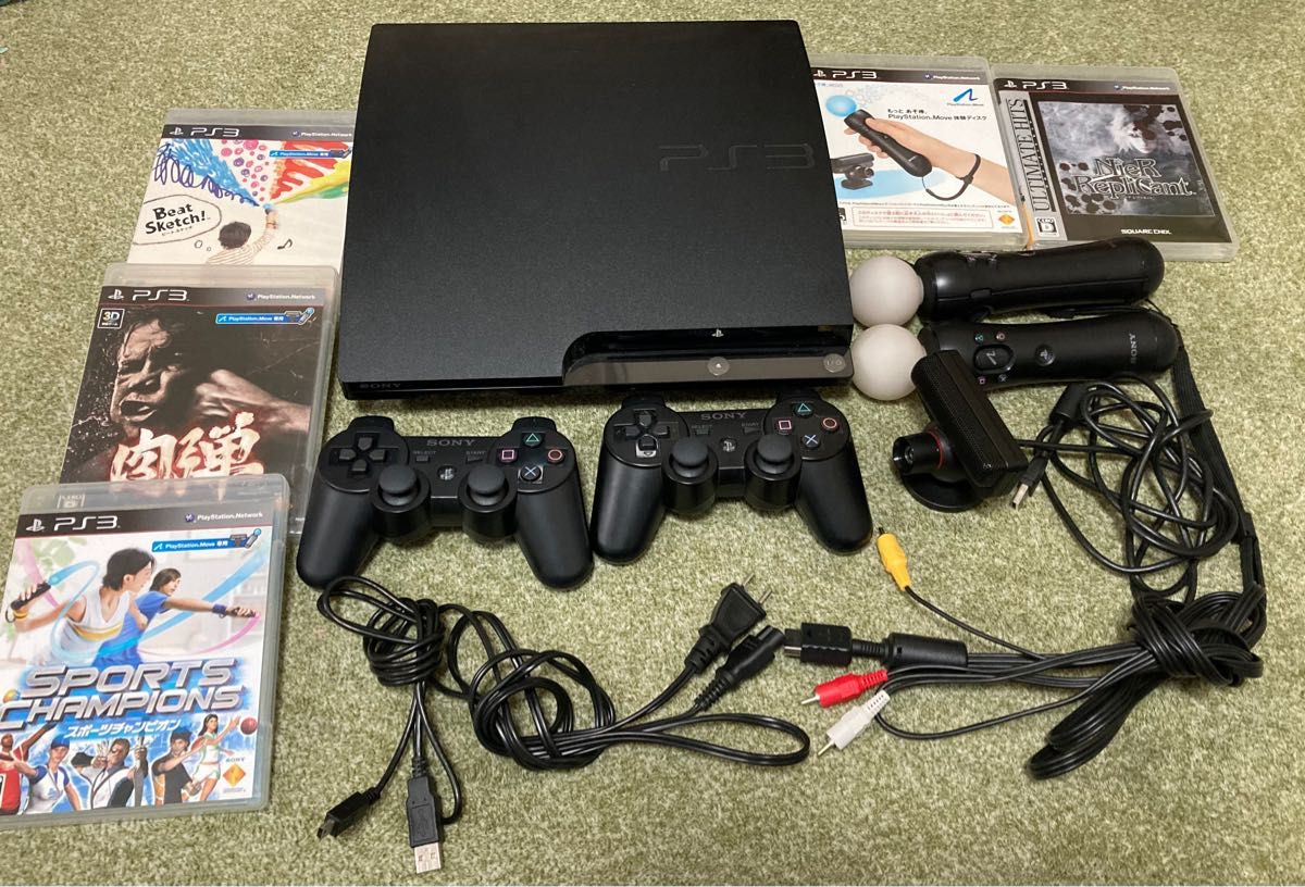 人気のクリスマスアイテムがいっぱい!テレビゲームPlayStation3 本体 (CECH-2000A) + PlayStation Move セット ソフト