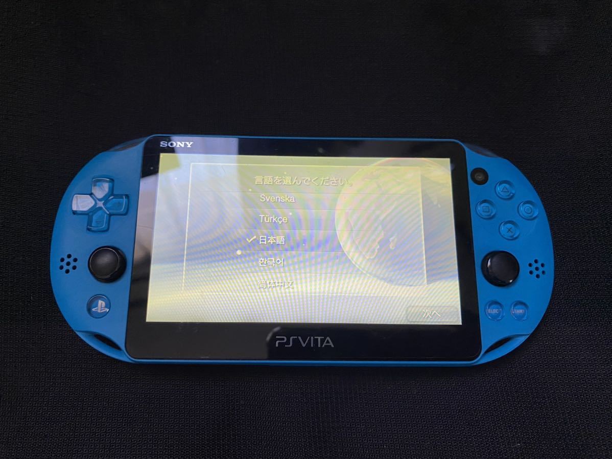 1円スタート PS Vita アクアブルー PCH-2000 PlayStation Vita おまけ