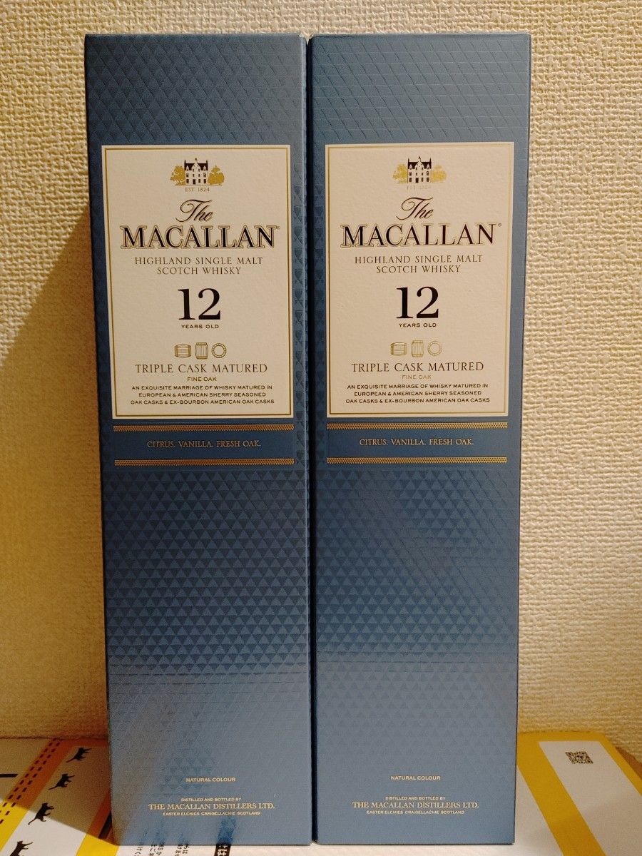 未開栓】ザ・マッカラン トリプルカスク 12年 700ml 2本 MACALLAN