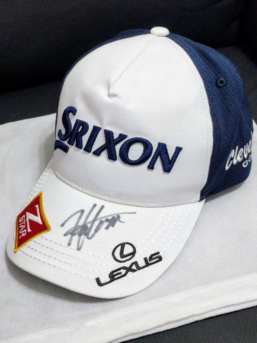 お気に入り キャップ LEXUS 直筆サイン 松山英樹 SRIXON キャップ