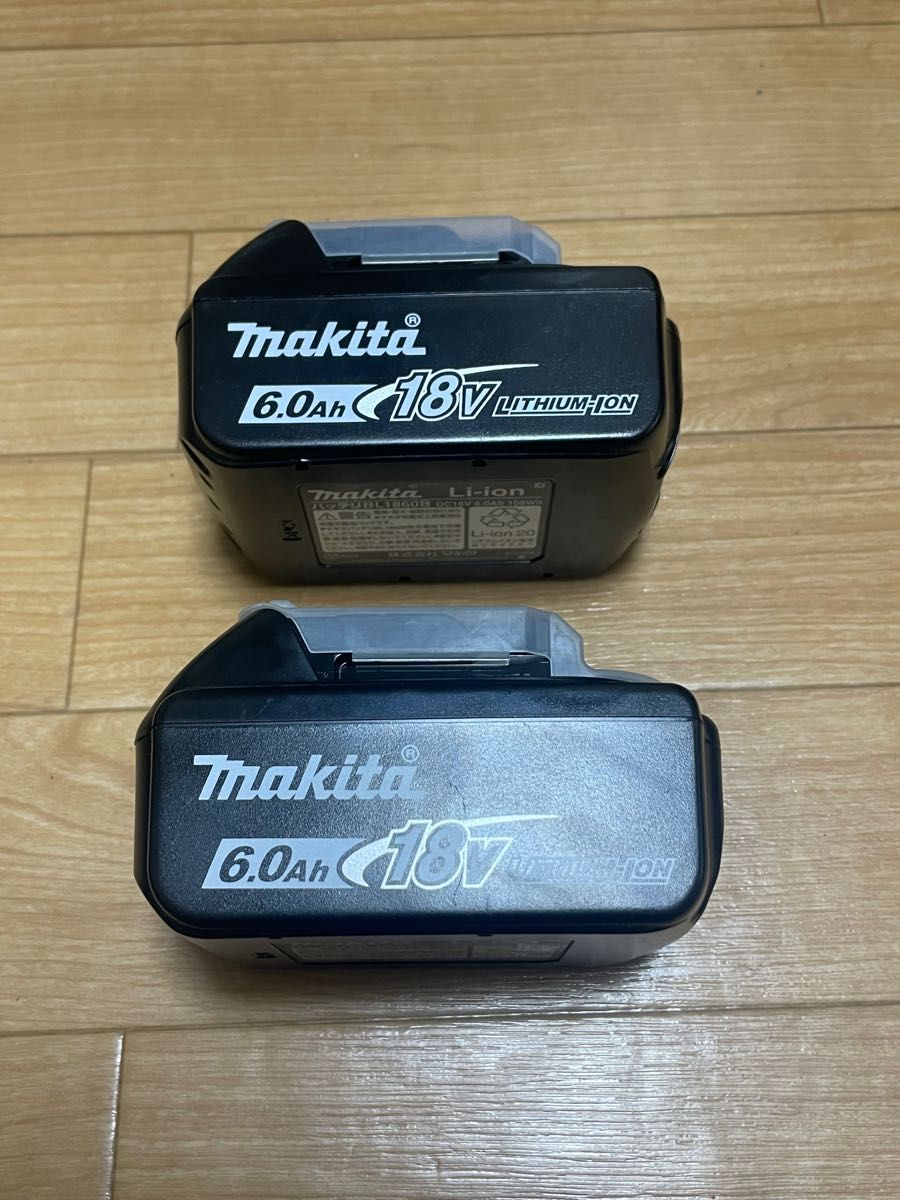 マキタ makita リチウムイオンバッテリー 純正品 18v 2個セット 1860B