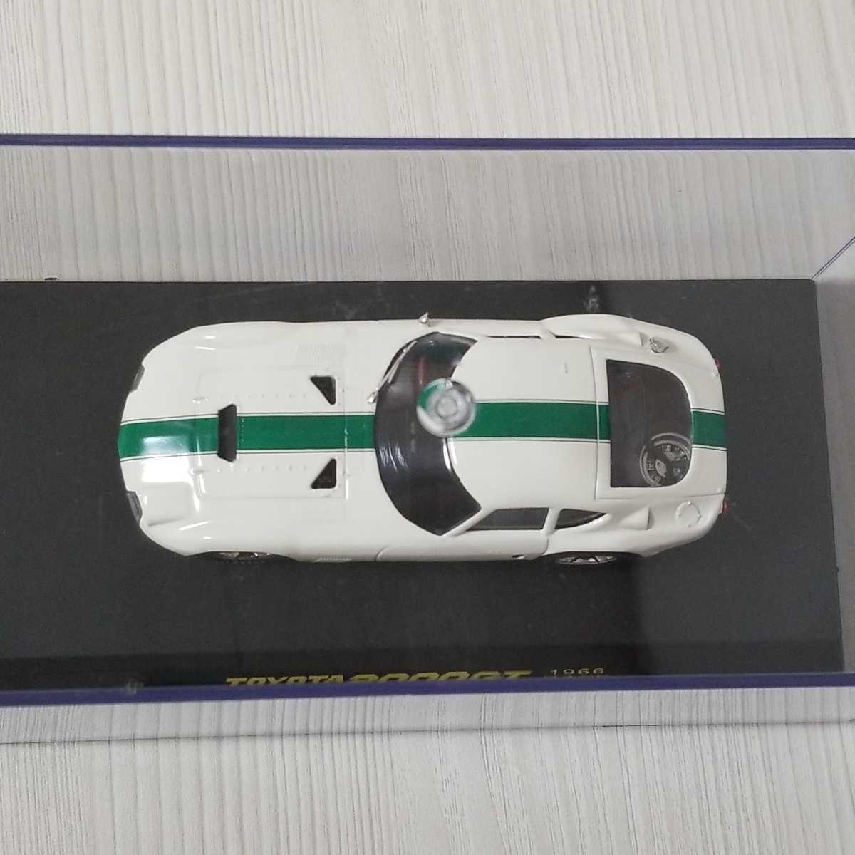 1/43 Q-MODEL トヨタ 2000GT 1966 日本GP グリーンストライプ　福沢号練習仕様_画像9