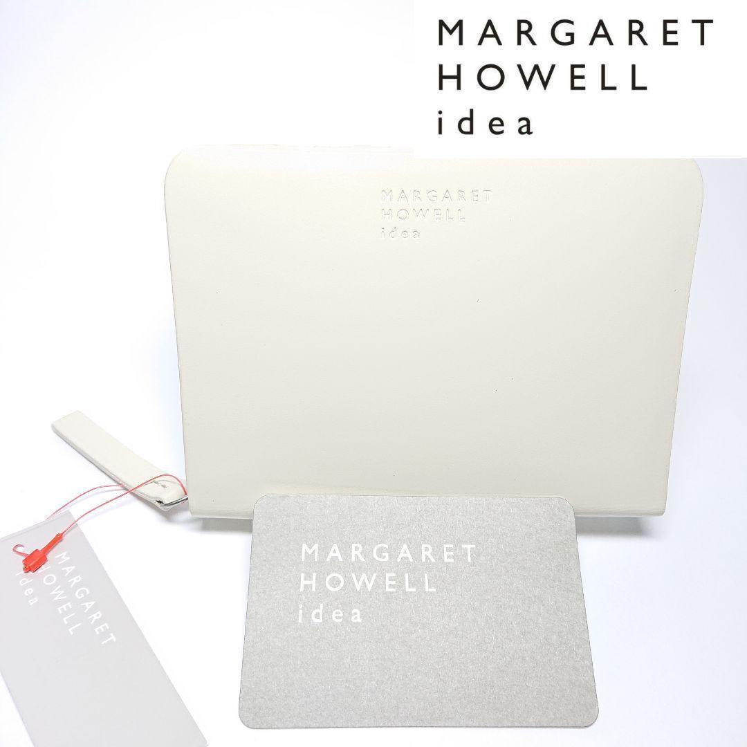 【新品タグ付き】マーガレットハウエルアイデア 二つ折り財布ベンジャミン オフホワ