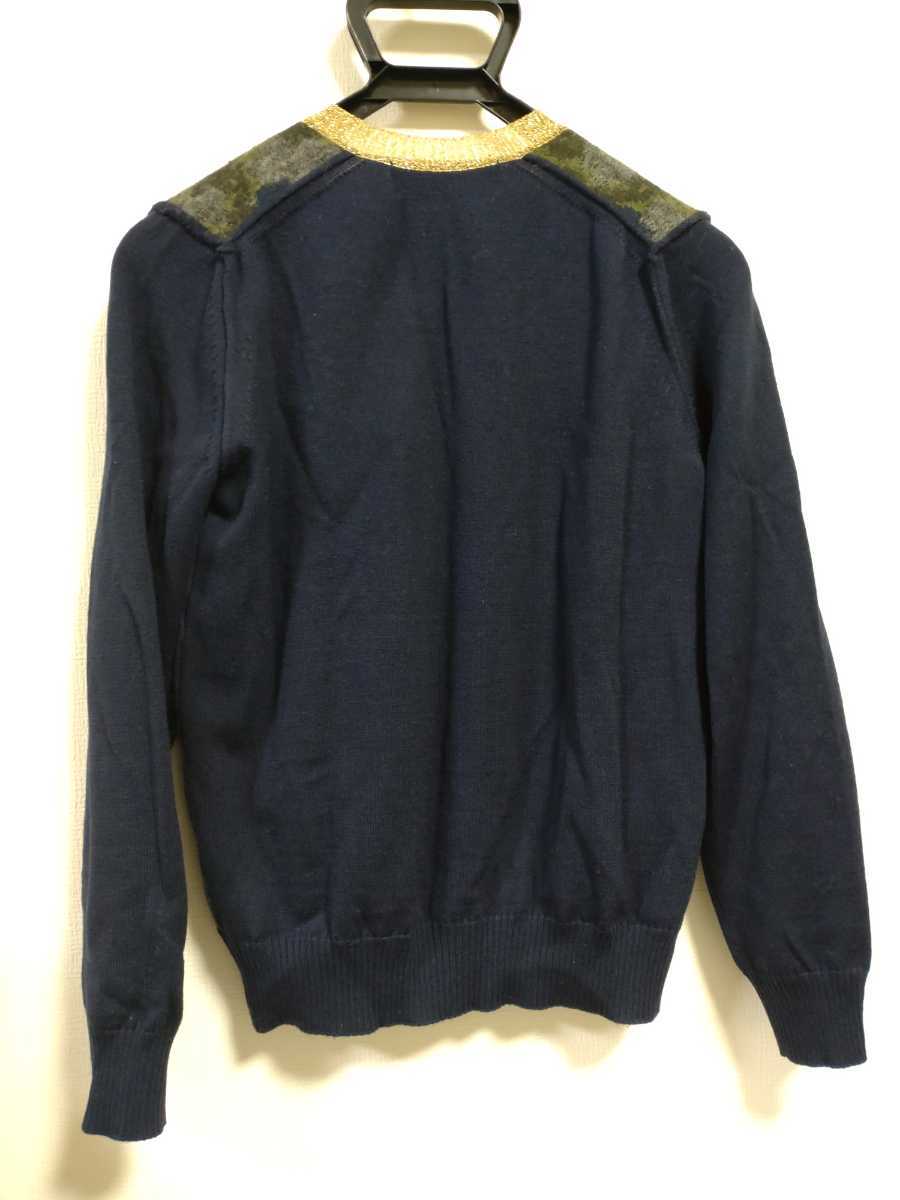 ヤフオク! - トリココムデギャルソン 柄切り替えカーディガン