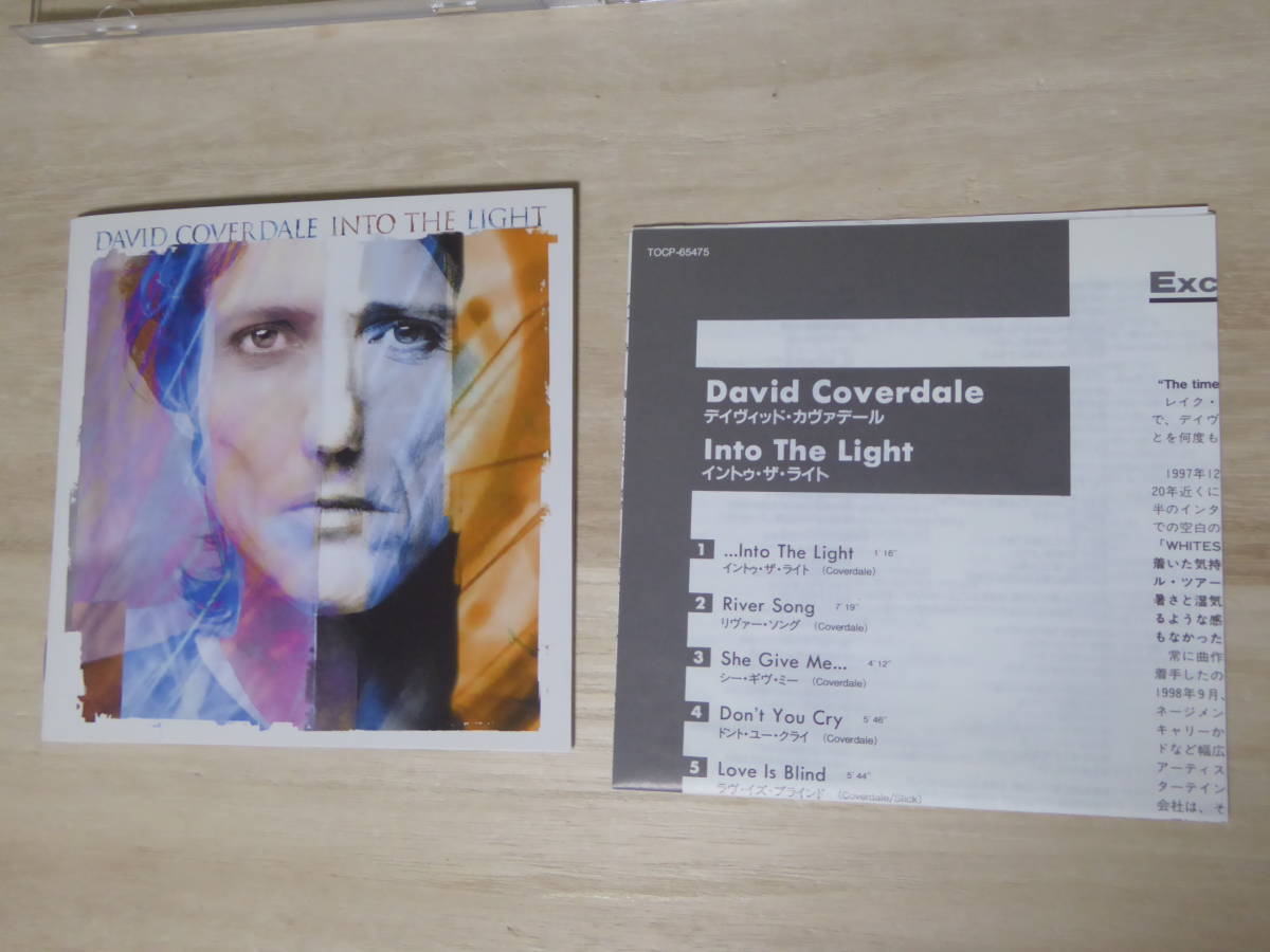 [m9836y c] 国内盤　DAVID COVERDALE(デイヴィッド・カヴァデール) / Into The Light_画像5