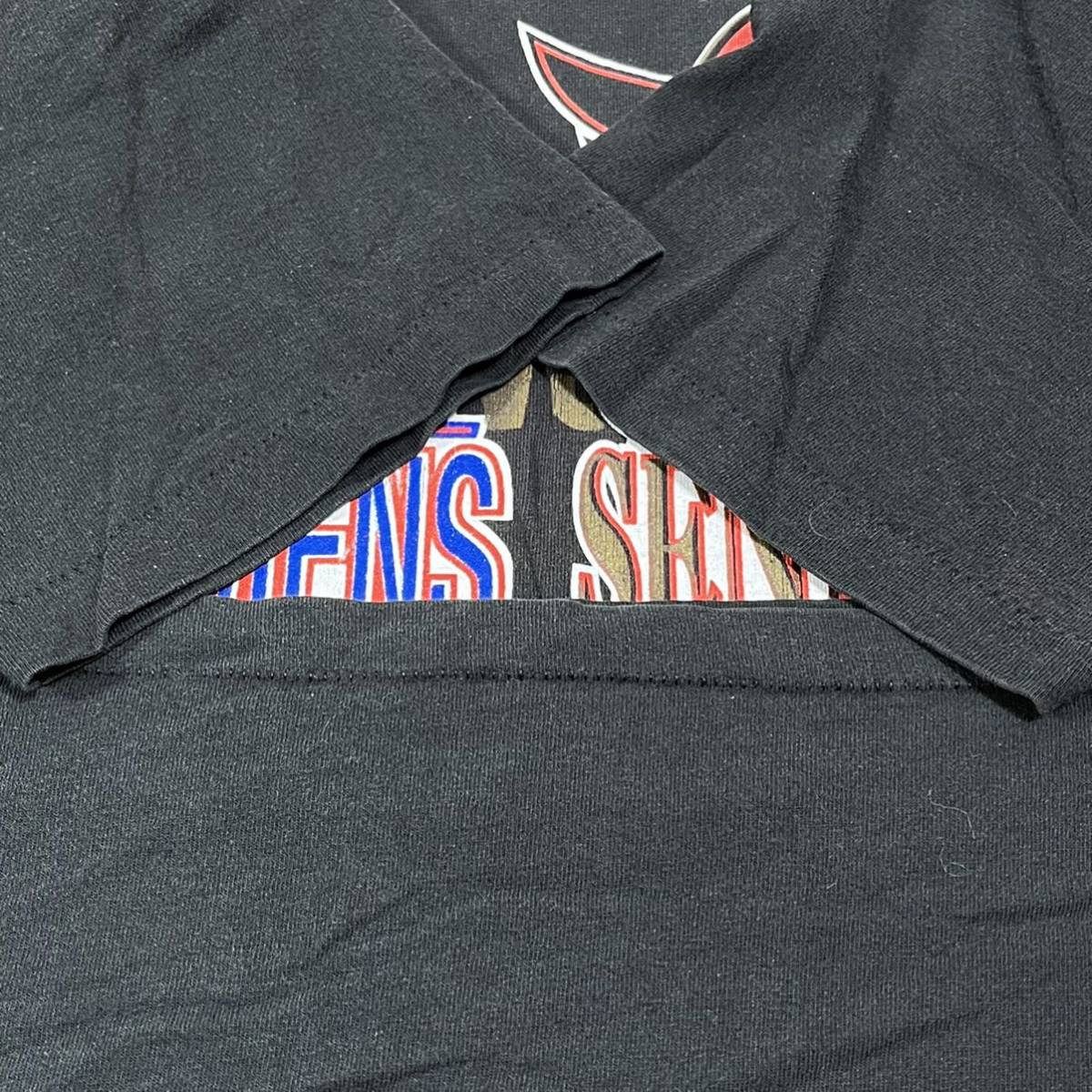■ 90s ビンテージ CANADA製 FRUIT OF THE LOOM NHL カナディアンズ vs セネターズ 1992 イラスト Tシャツ サイズXL ホッケー Canadiens ■_画像9