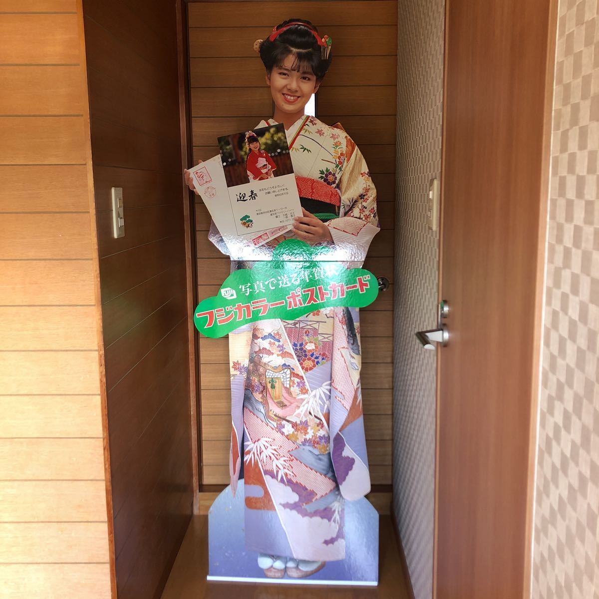 南野陽子 フジカラー 等身大 Yahoo!オークション - NA2521N319 南野陽子等身大パネル