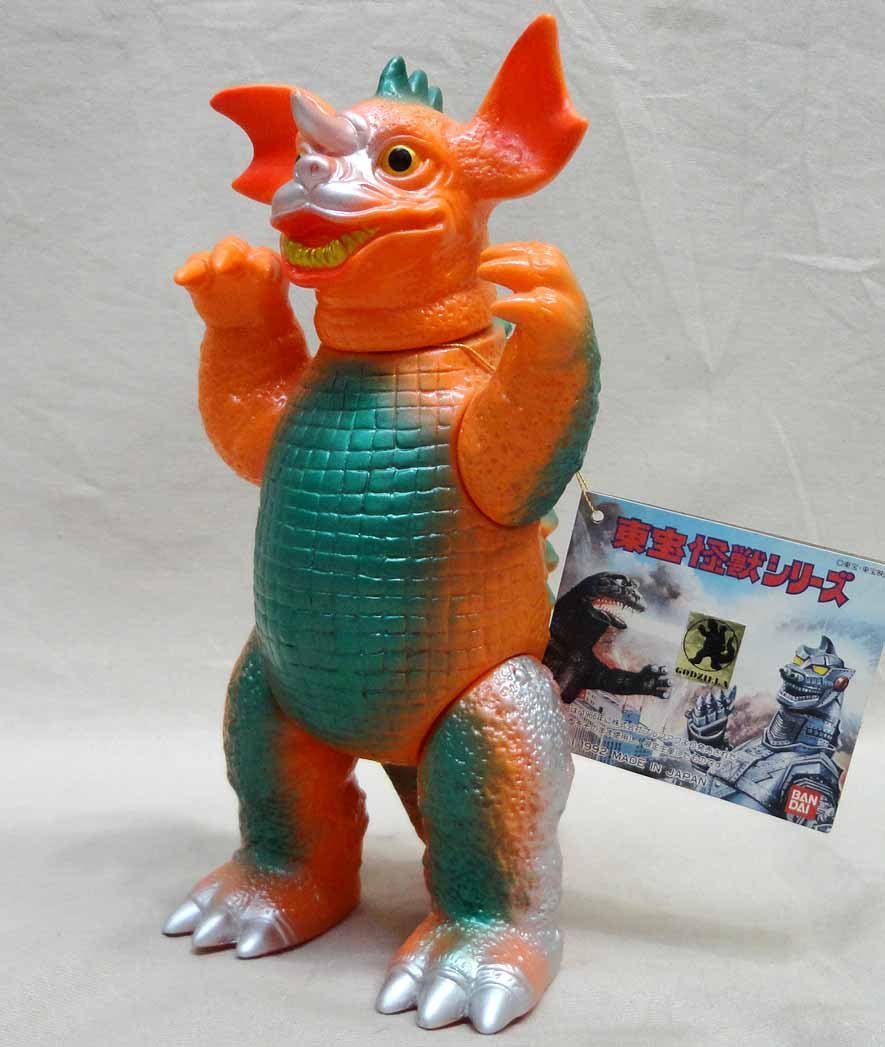 【 美品 タグ付 】 バラゴン ソフビ ブルマァク バンダイ 1992年 復刻版 Yahoo!オークション - ブルマァク復刻 バラゴン タグ付 92年版